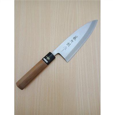 藤次郎F-1002  墨流  出刃165mm     