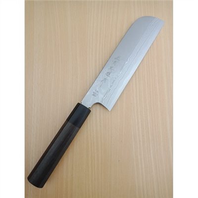 越前英雄 青紙二號  鐮型薄刃 210mm 八角紫檀柄